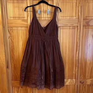 Banana Republic Chocolate Brown Midi Dress